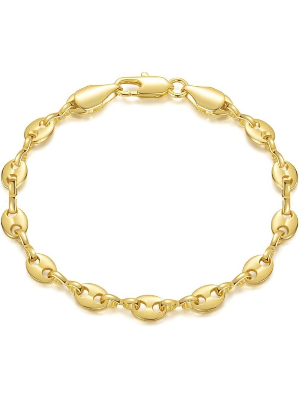 Elegant 14K Gold Mariner Link Bracelet for Women - Stylish & Durable Jewelry